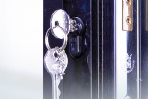 Closeup of a Key in a Lock