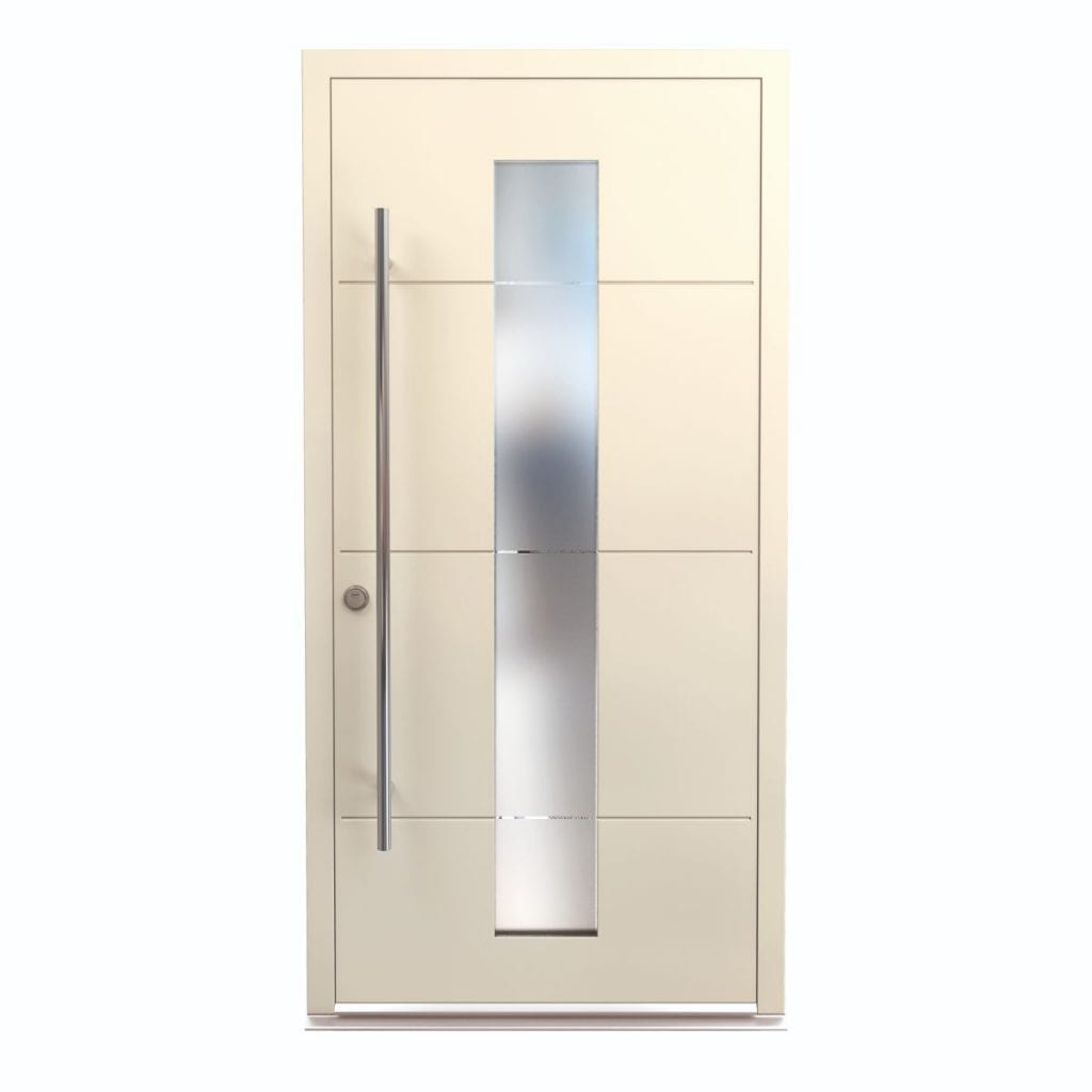 Modern Front Door With Frosted Window