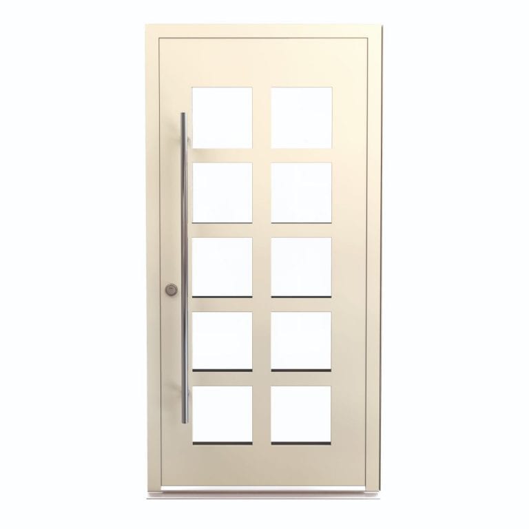Cream Door With 10 Small Windows