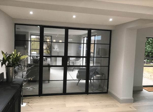 Interior Glass Doors With Black Frame